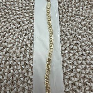 Gold-Tone Cuban Link Bracelet